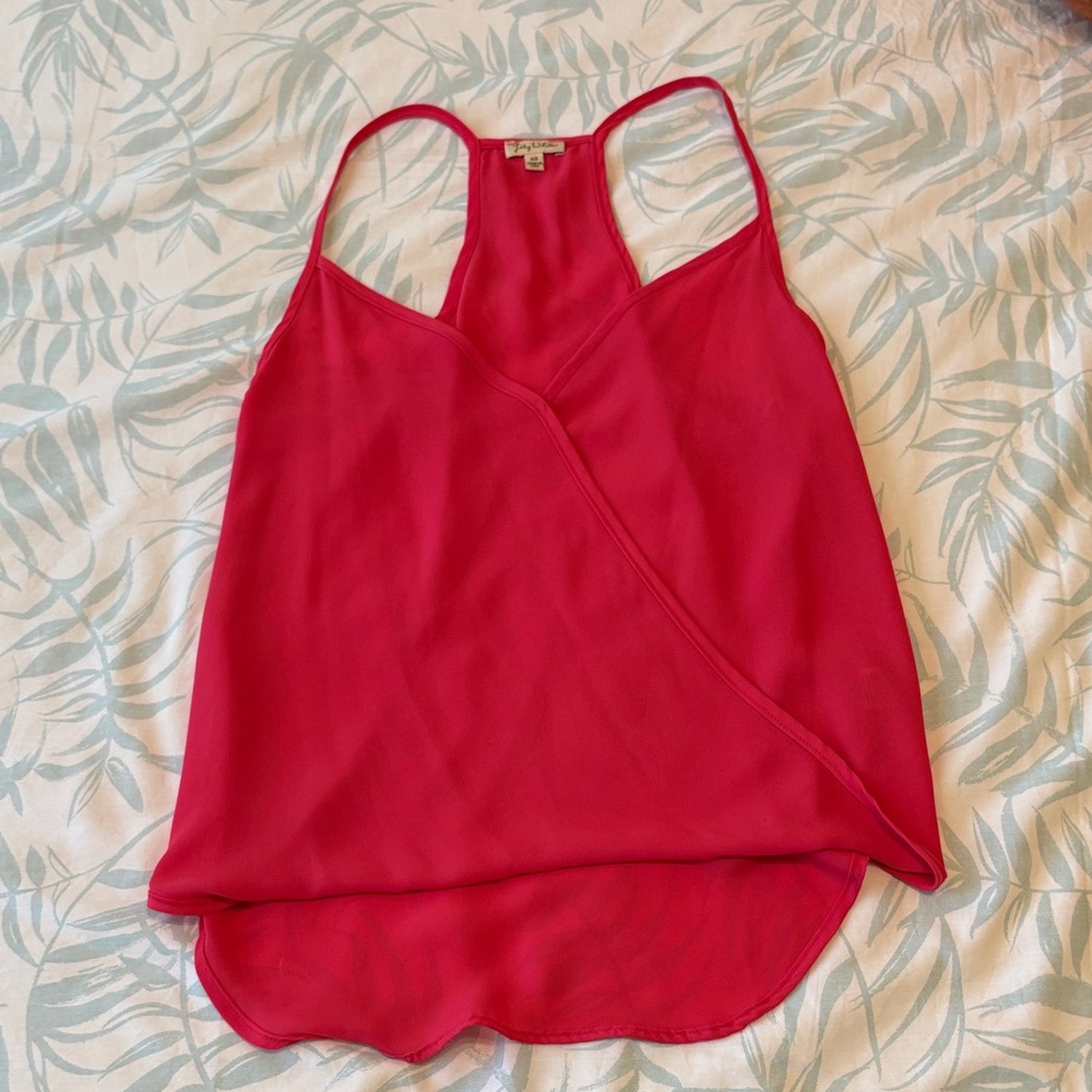 Lily White Vibrant Pink Tank Top